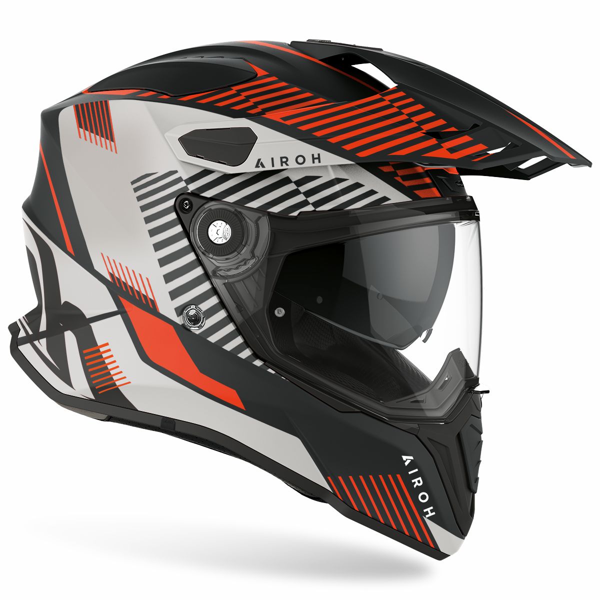 Airoh Commander Adventure Helmet Matt Boost Orange - FREE UK Shipping, FREE 365 Day Returns | Moto Central