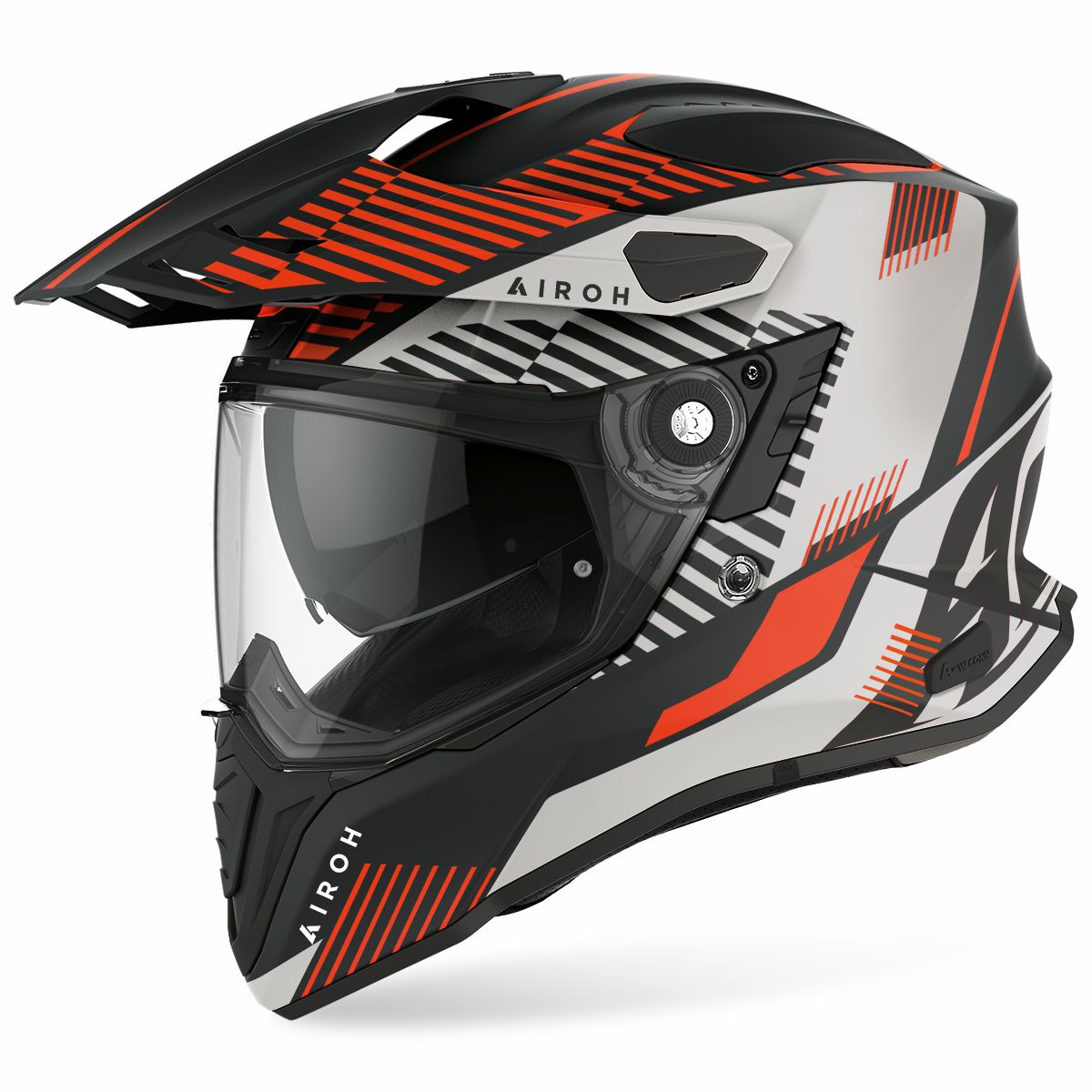 Airoh Commander Adventure Helmet Matt Boost Orange - FREE UK Shipping, FREE 365 Day Returns | Moto Central