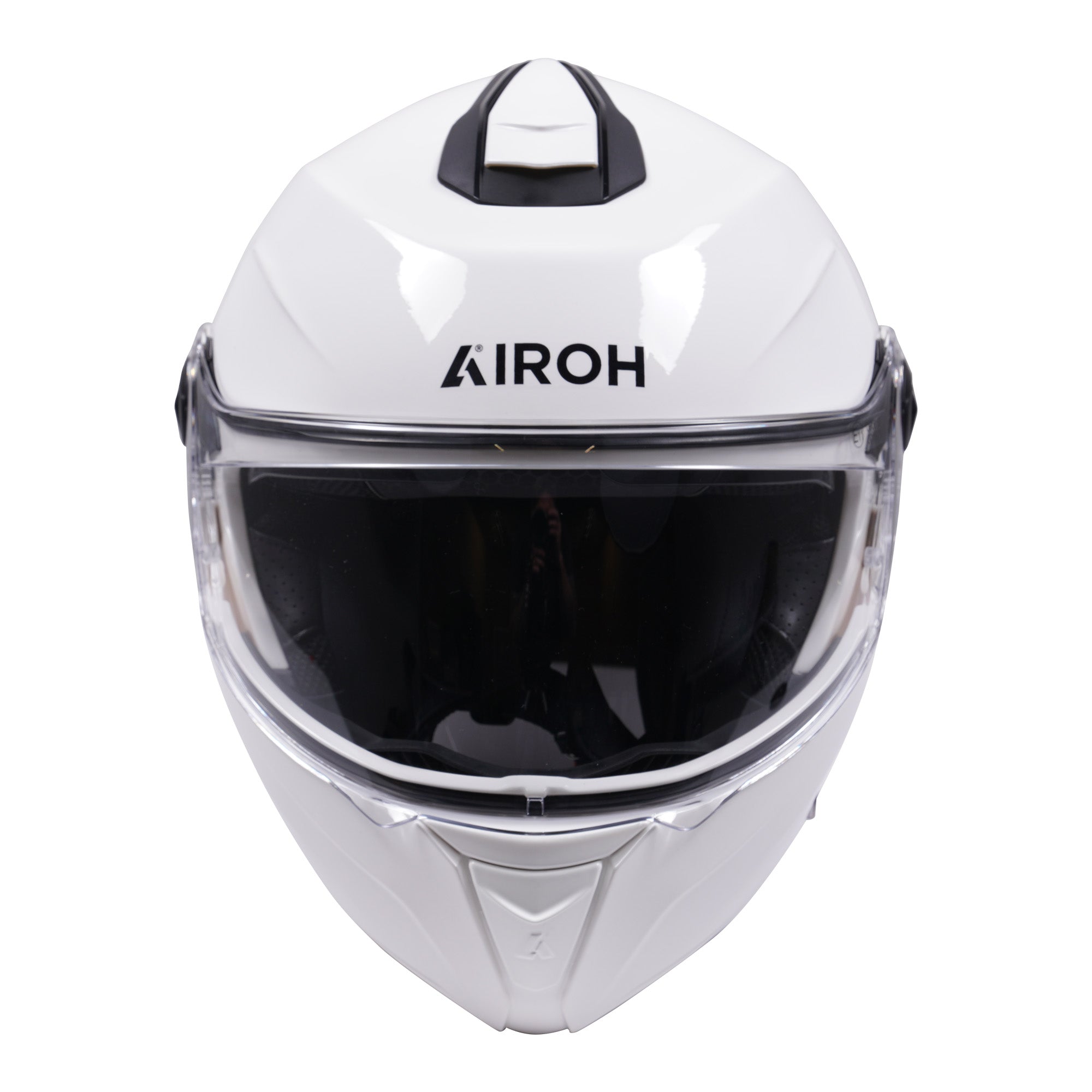 Airoh Specktre Flip-Up Helmet Gloss White - FREE UK Shipping, FREE 365 Day Returns | Moto Central