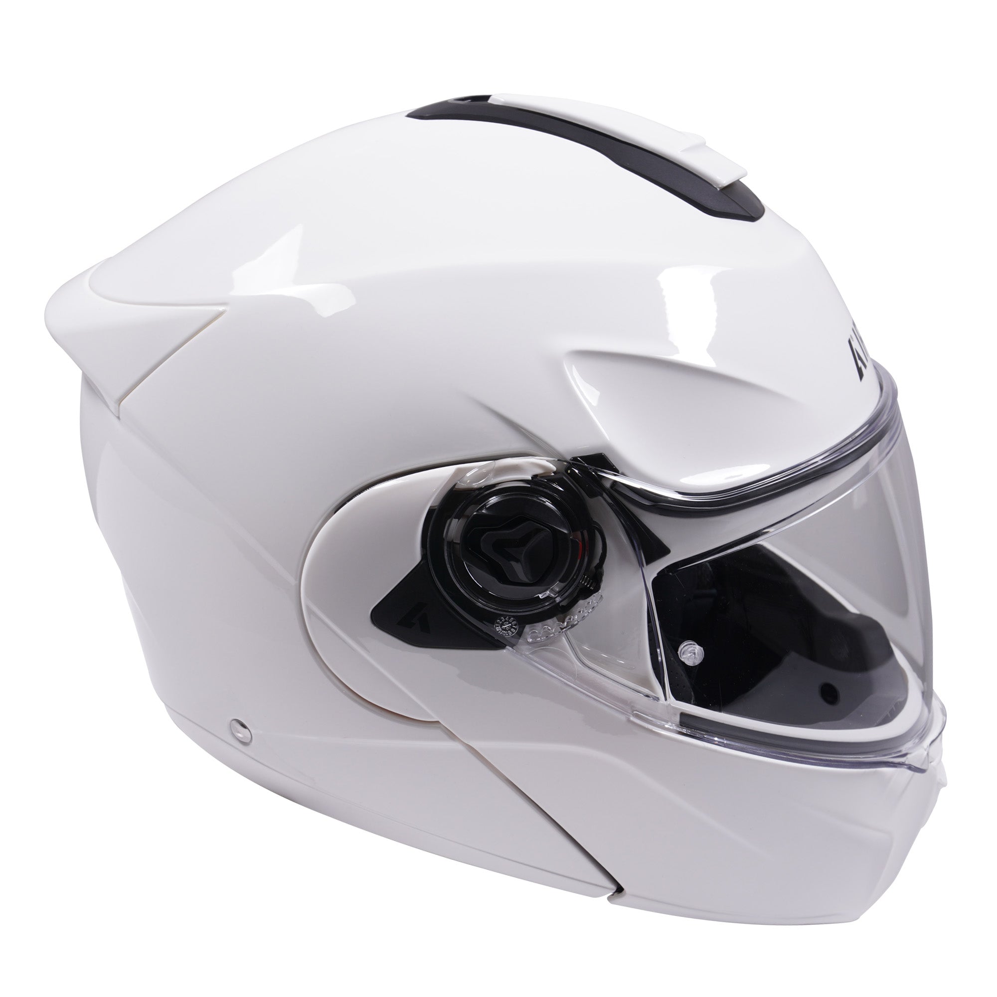 Airoh Specktre Flip-Up Helmet Gloss White - FREE UK Shipping, FREE 365 Day Returns | Moto Central