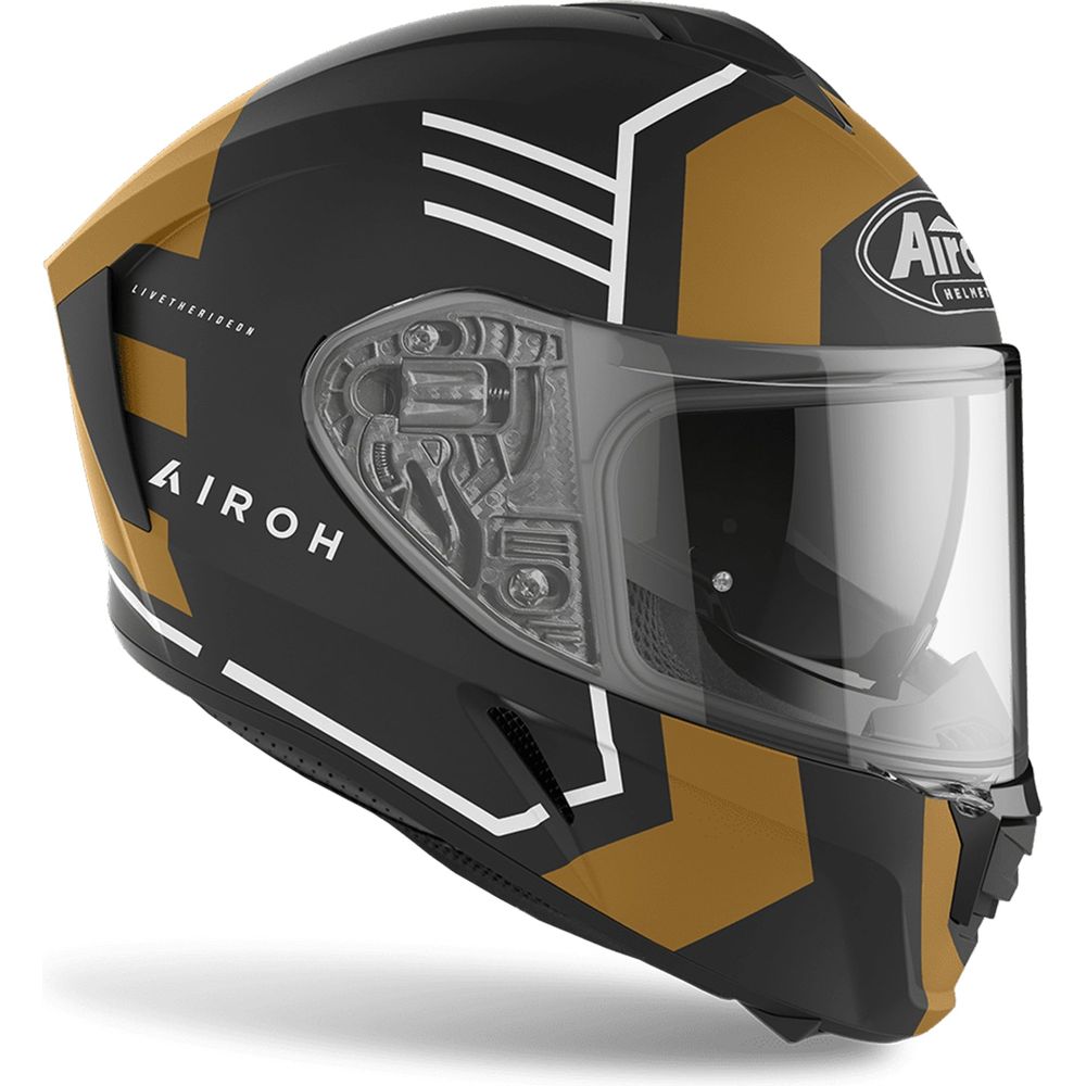 Airoh Spark Thrill Full Face Helmet Matt Gold - FREE UK Shipping, FREE 365 Day Returns | Moto Central