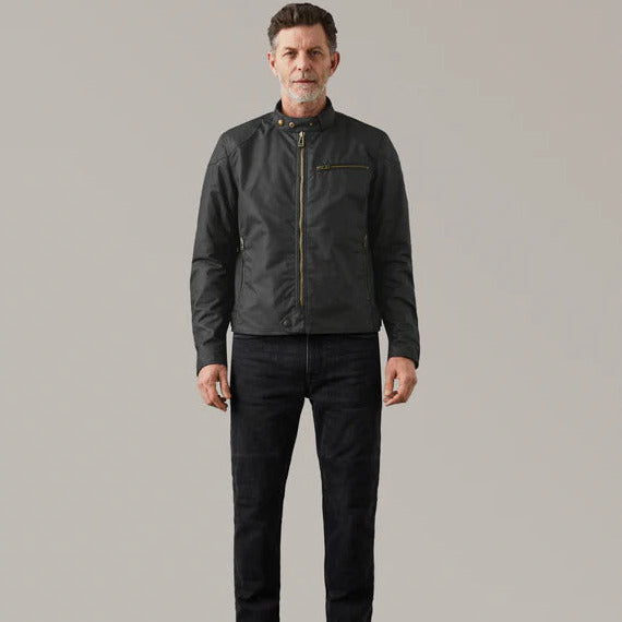 Belstaff Ariel Waxed Cotton Jacket Black - FREE UK Shipping, FREE 365 Day Returns | Moto Central