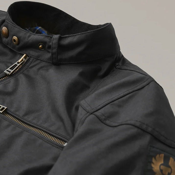 Belstaff Ariel Waxed Cotton Jacket Black - FREE UK Shipping, FREE 365 Day Returns | Moto Central