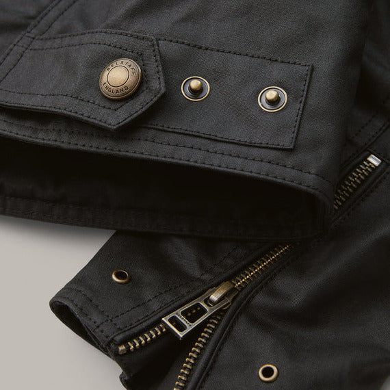 Belstaff Ariel Waxed Cotton Jacket Black - FREE UK Shipping, FREE 365 Day Returns | Moto Central