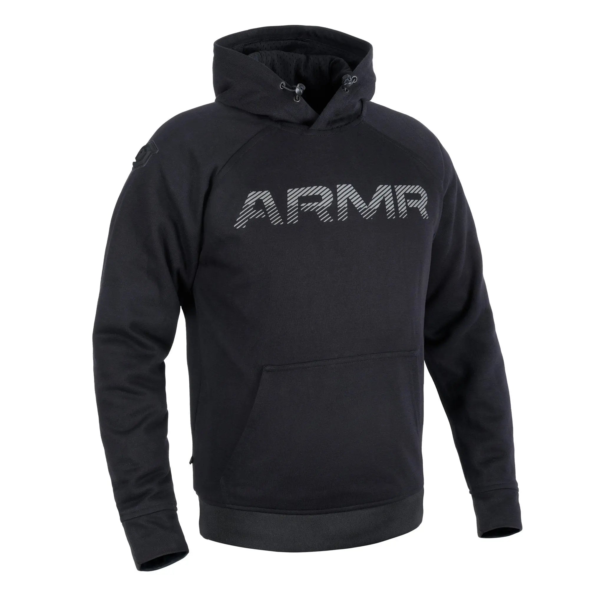 ARMR Aki 1.0 Textile Hoodie Black  - FREE UK Shipping, FREE 365 Day Returns | Moto Central