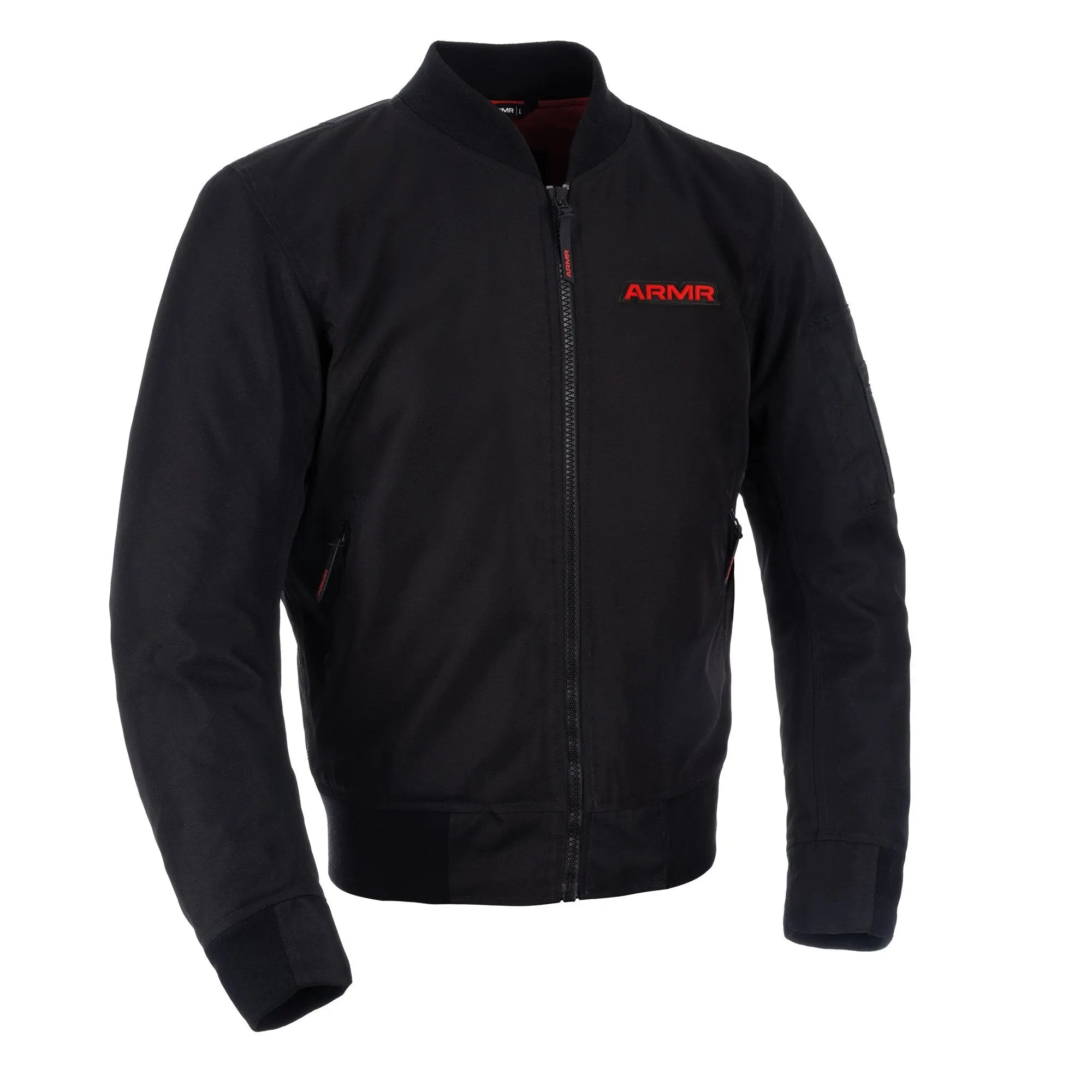 ARMR Bomber 2.0 Textile Jacket Black  - FREE UK Shipping, FREE 365 Day Returns | Moto Central