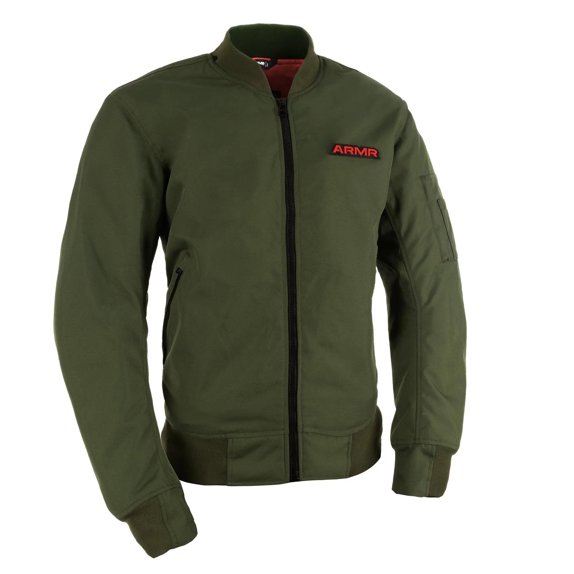 ARMR Bomber 2.0 Textile Jacket Khaki  - FREE UK Shipping, FREE 365 Day Returns | Moto Central