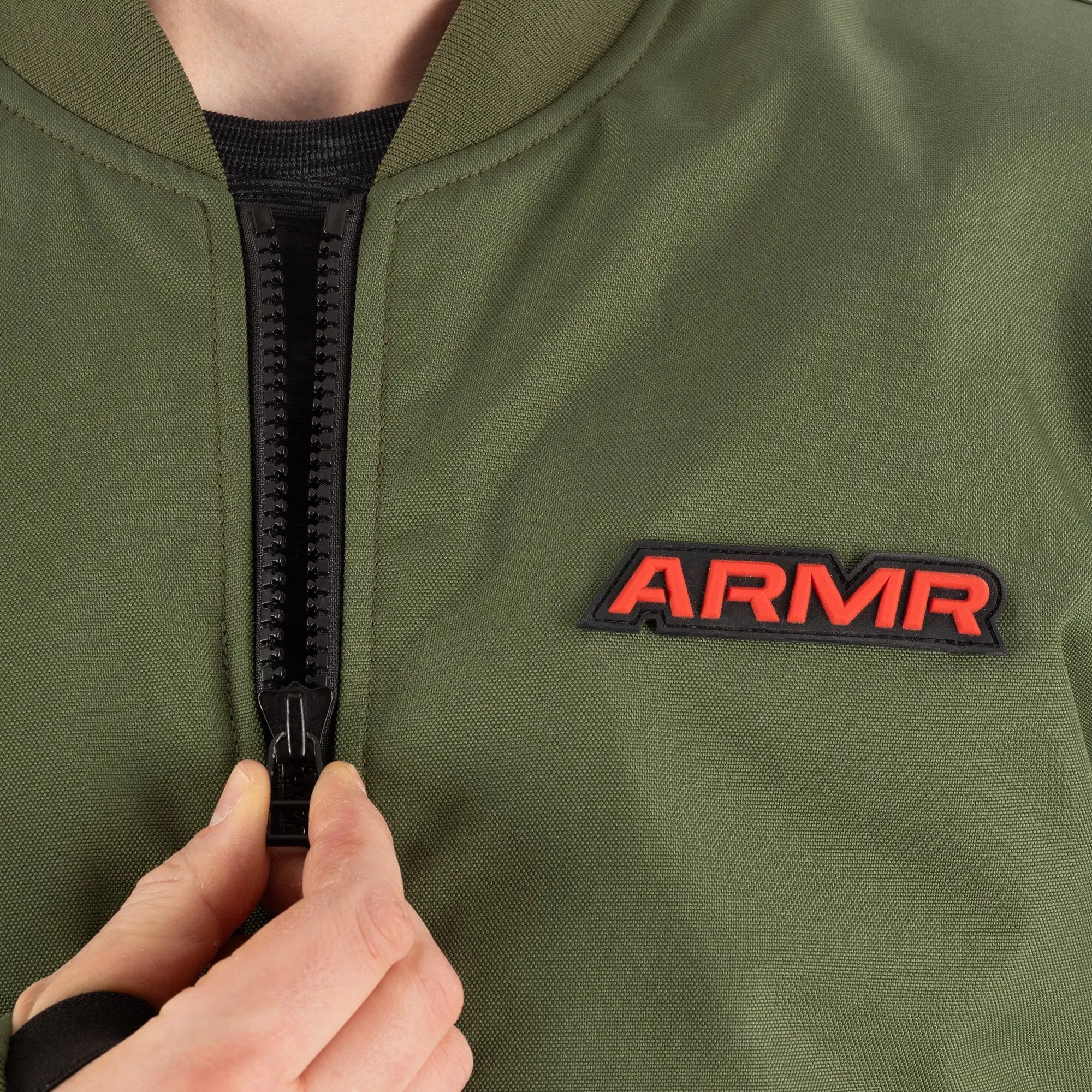 ARMR Bomber 2.0 Textile Jacket Khaki  - FREE UK Shipping, FREE 365 Day Returns | Moto Central