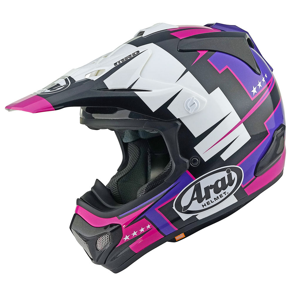 Arai MX-V Evo Battle Motocross Helmet Purple