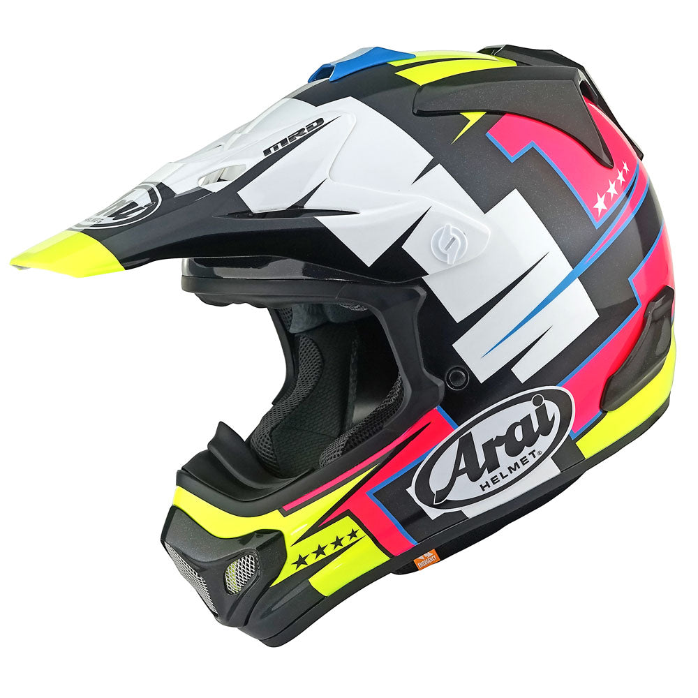 Arai MX-V Evo Battle Motocross Helmet Yellow