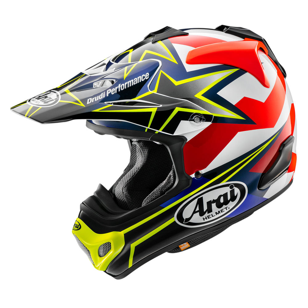 Arai MX-V Stars And Stripes Motocross Helmet Yellow