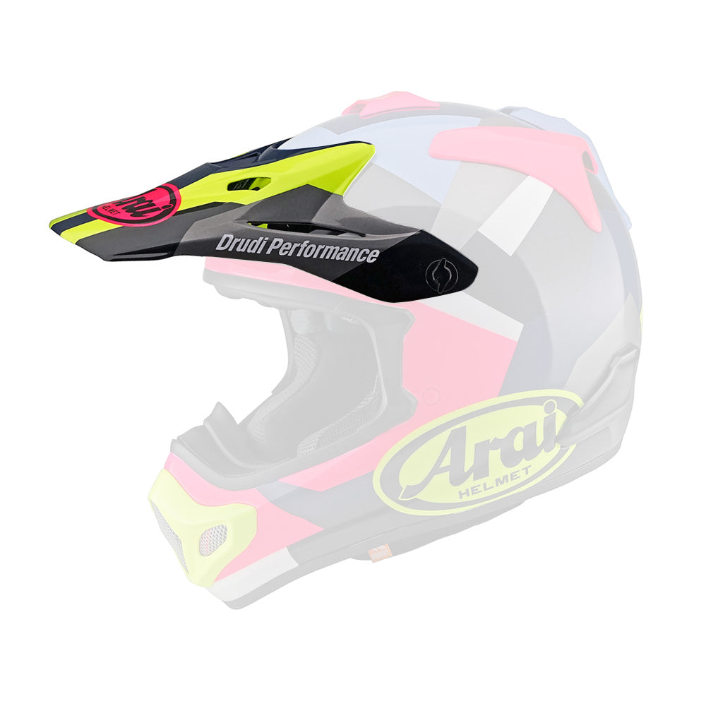 Arai MX-V Helmet Peak Block Pink