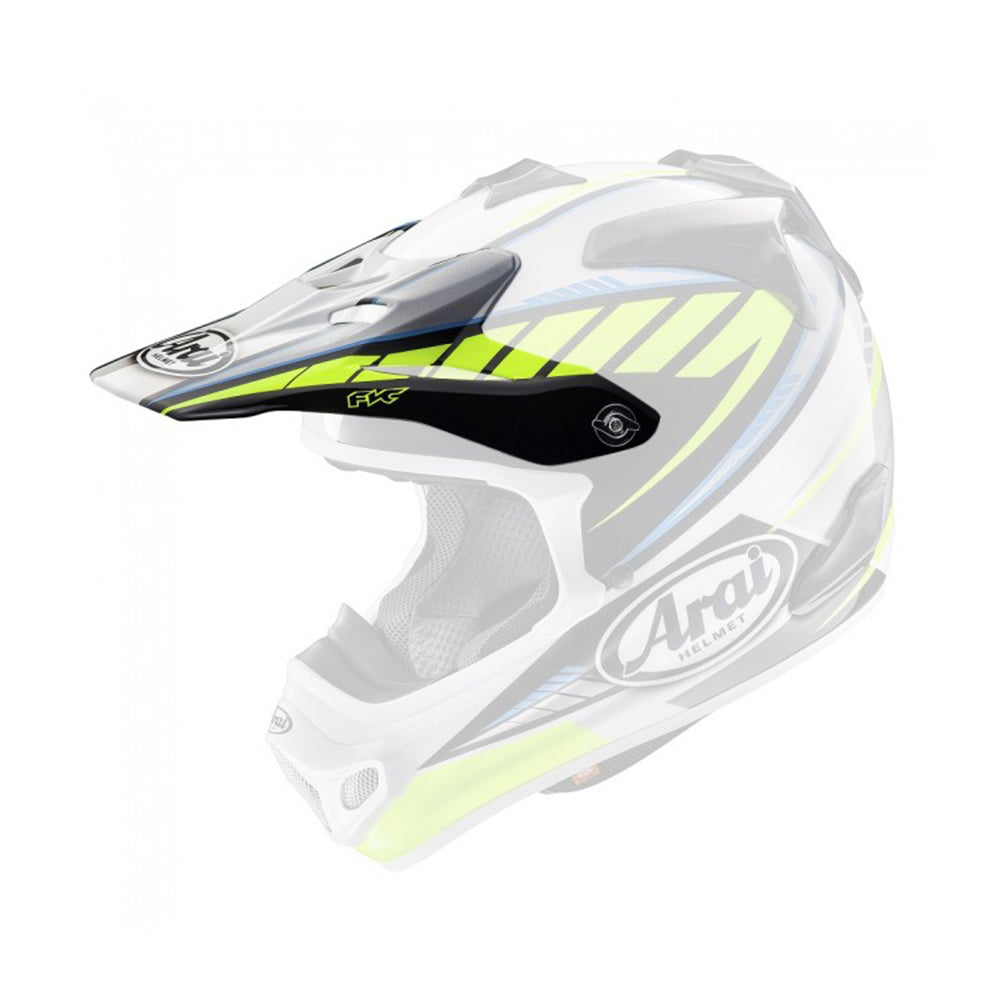 Arai MX-V Helmet Peak Rumble Yellow