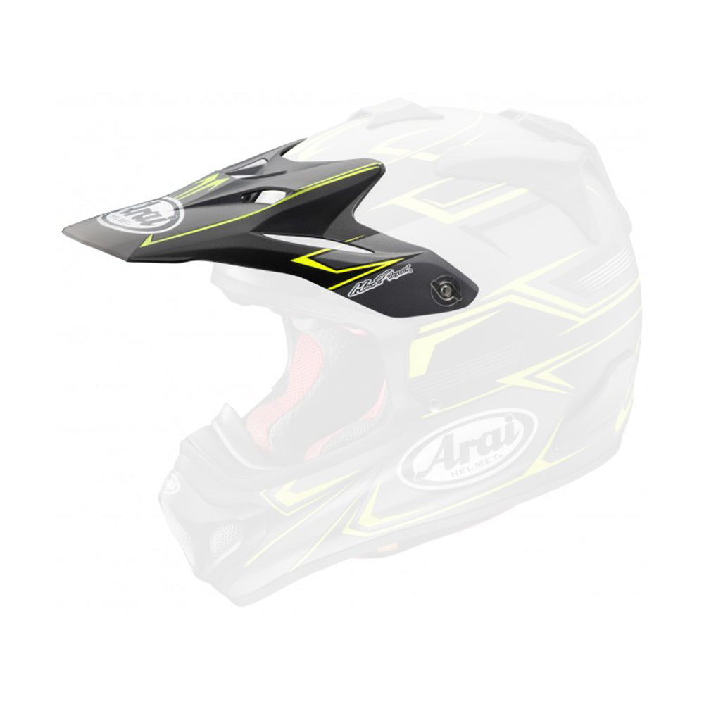 Arai MX-V Helmet Peak Mat  Sly Yellow