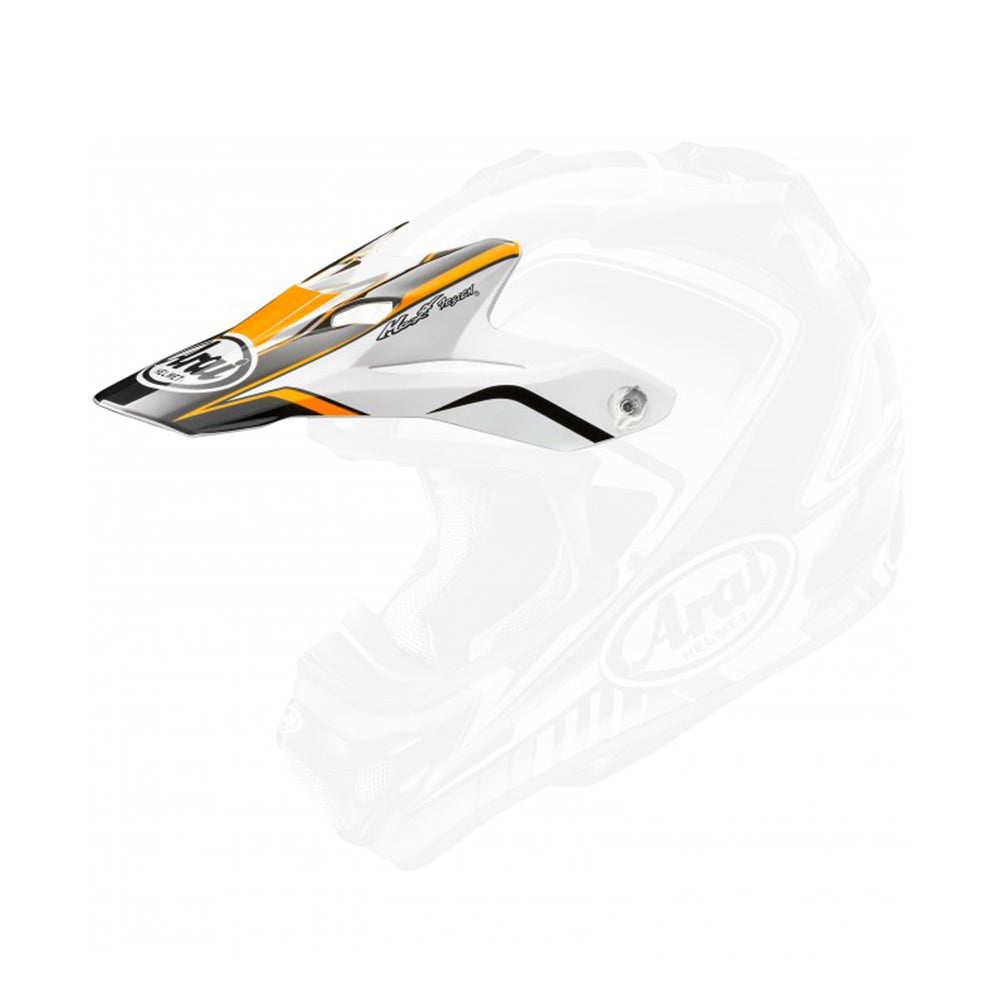 Arai MX-V Helmet Peak Speedy Orange