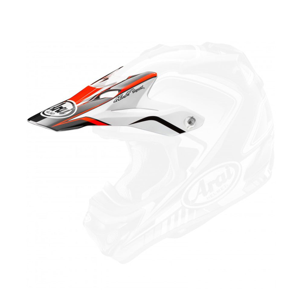 Arai MX-V Helmet Peak Speedy Red