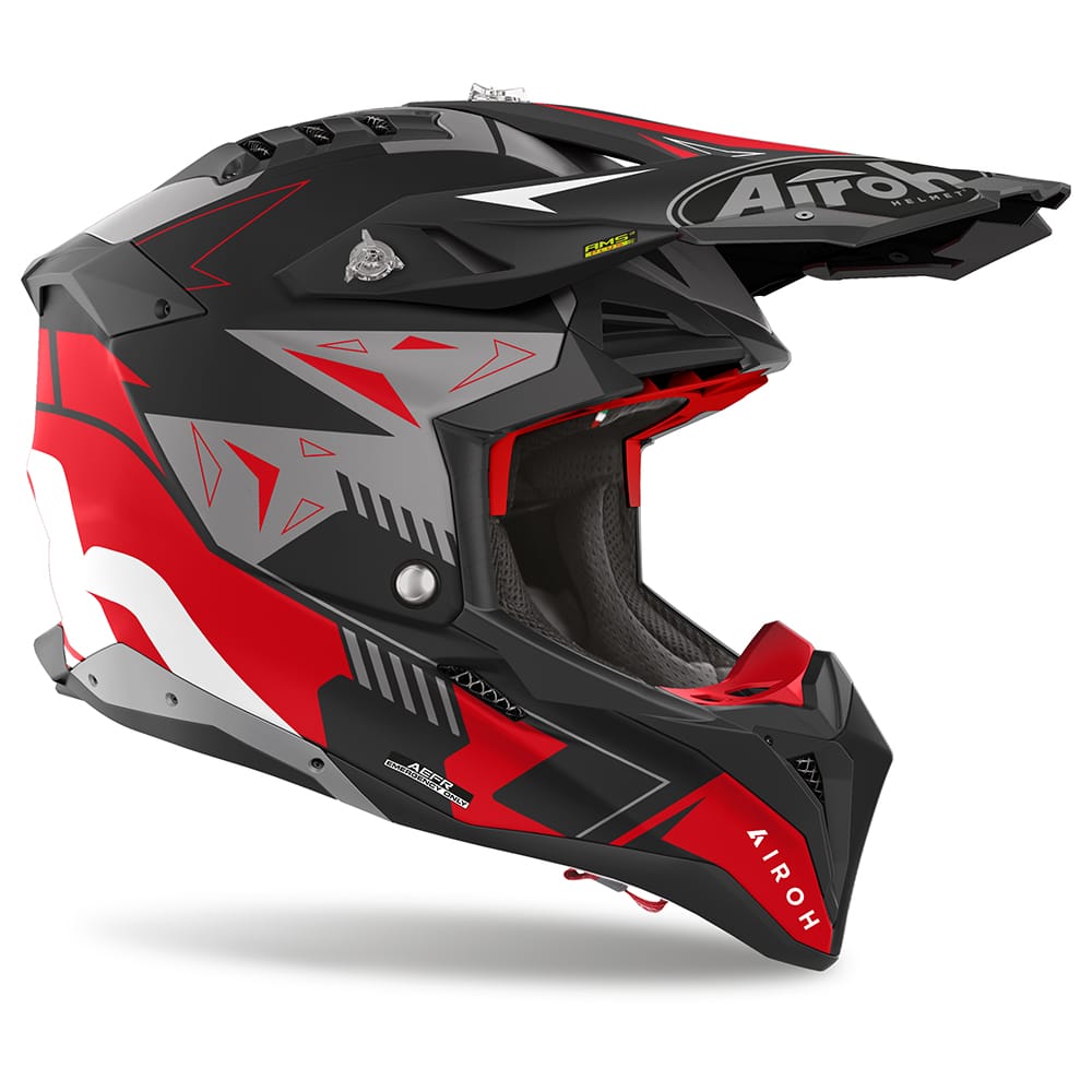 Airoh Aviator 3 Spin 22.06 Motocross Helmet Matt Red