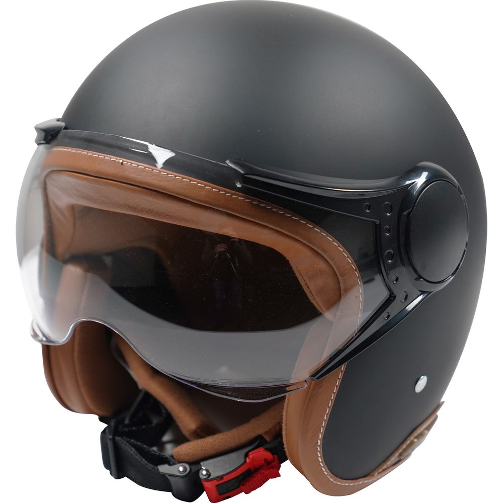 Axor Jet Open Face Helmet Matt Black / Brown