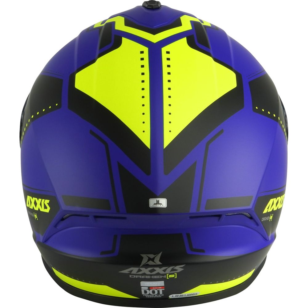 Axxis Draken S Sonar E7 Full Face Helmet Matt Blue