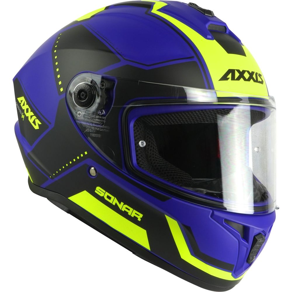 Axxis Draken S Sonar E7 Full Face Helmet Matt Blue