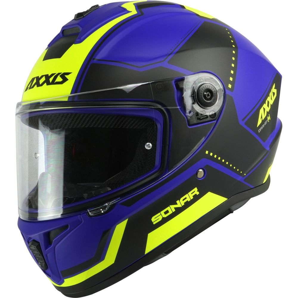 Axxis Draken S Sonar E7 Full Face Helmet Matt Blue