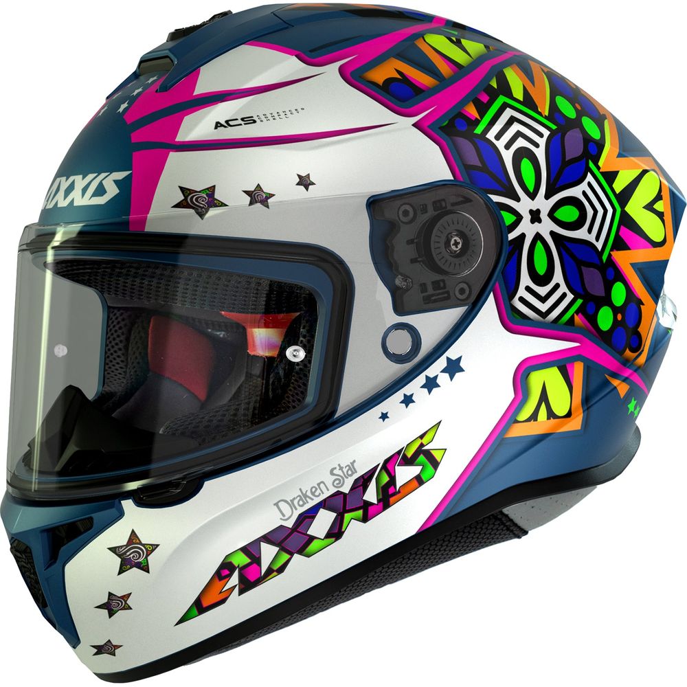 Axxis Draken S Star C7 Full Face Helmet Matt Blue