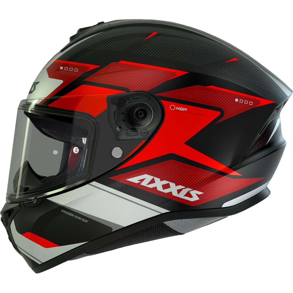 Axxis Draken S Sunray B5 Full Face Helmet Gloss Fluo Red - FREE UK Shipping, FREE 365 Day Returns | Moto Central