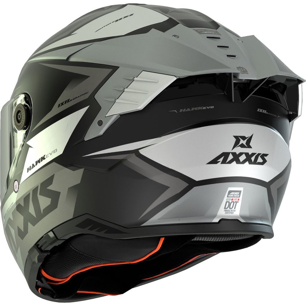 Axxis Hawk Evo SV Ixil A2 Full Face Helmet Matt Titanium