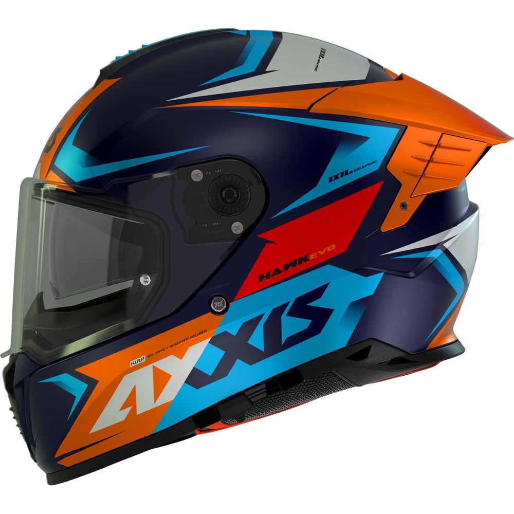 Axxis Hawk Evo SV Ixil C14 Full Face Helmet Matt Orange