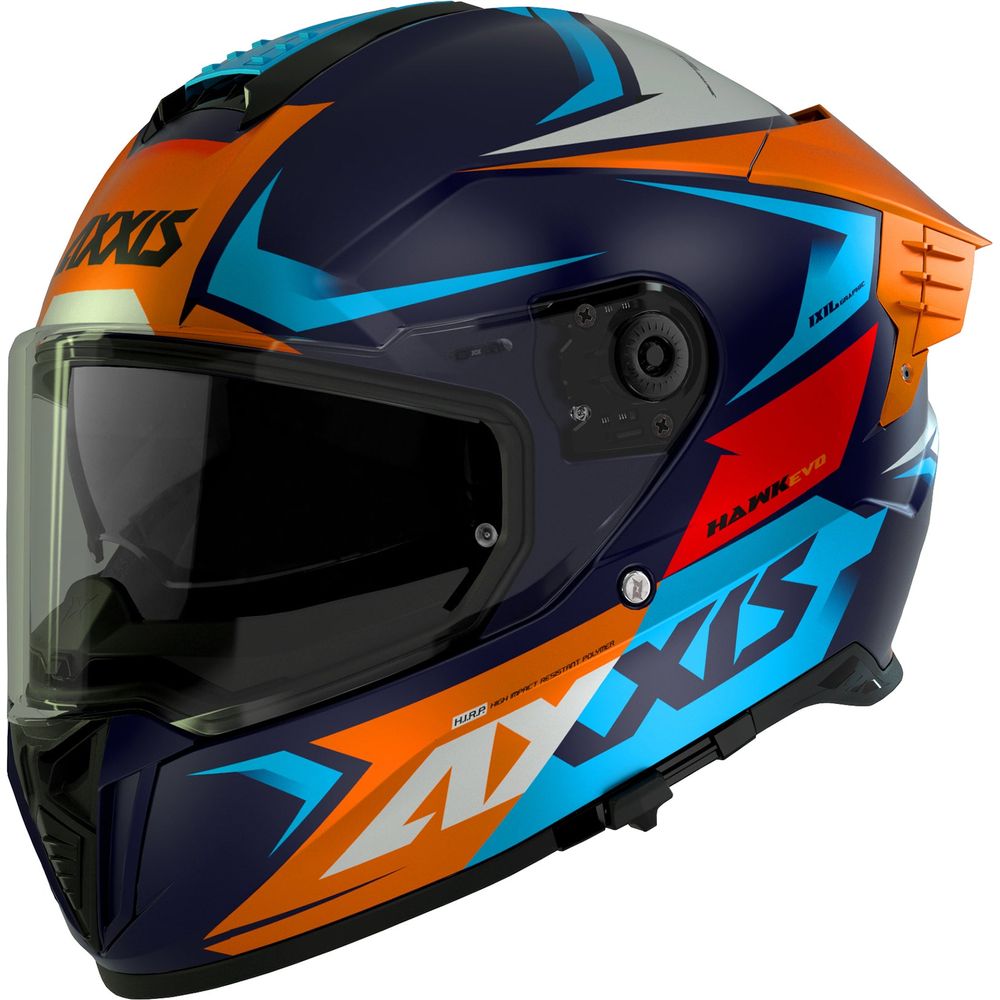 Axxis Hawk Evo SV Ixil C14 Full Face Helmet Matt Orange