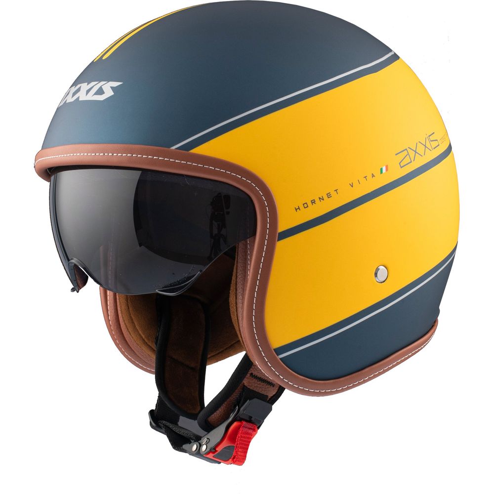 Axxis Hornet SV Vita C3 Open Face Helmet Matt Yellow