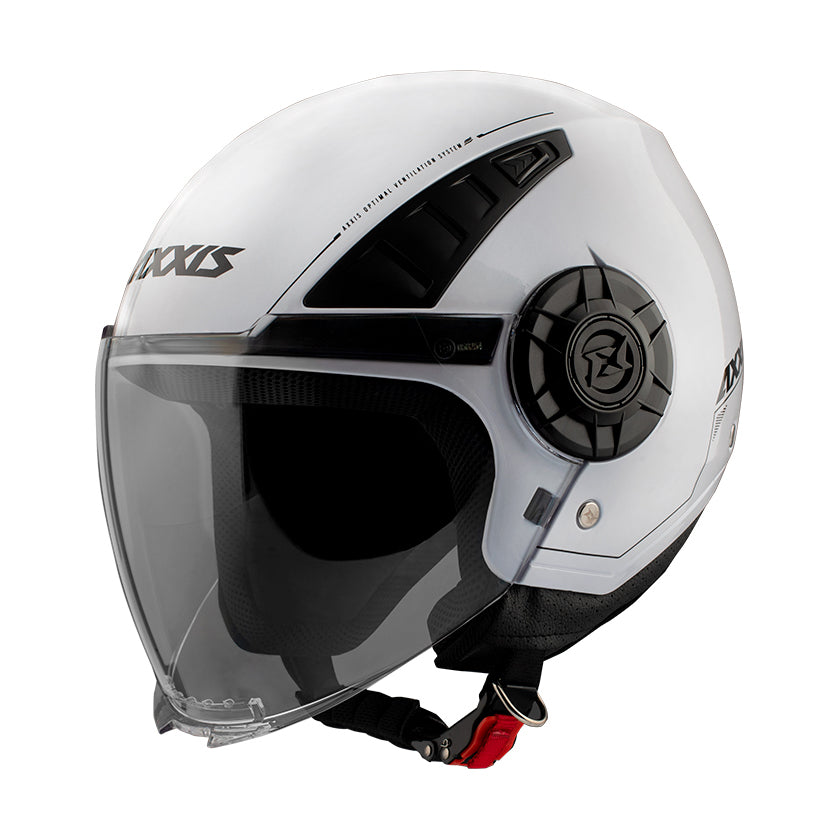 Axxis Metro Solid A0 Open Face Helmet Gloss Pearl White