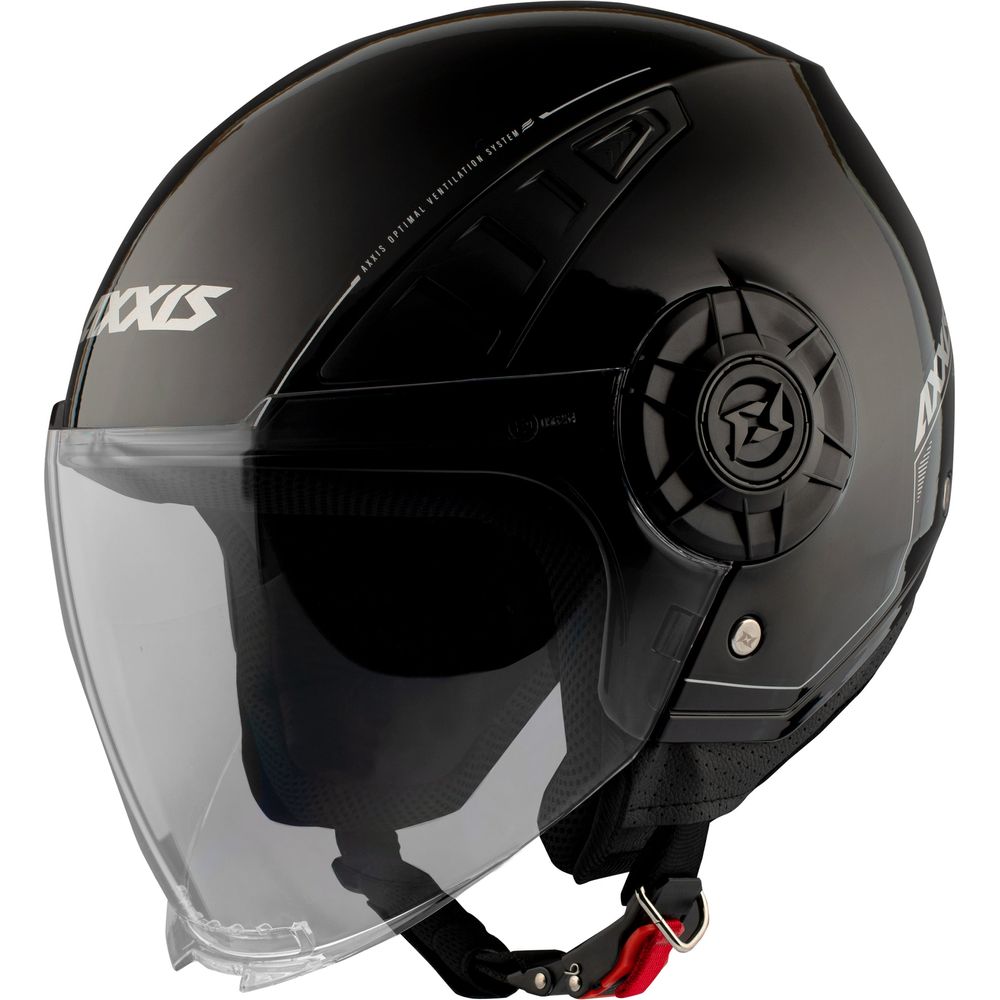 Axxis Metro Solid A1 Open Face Helmet Gloss Black