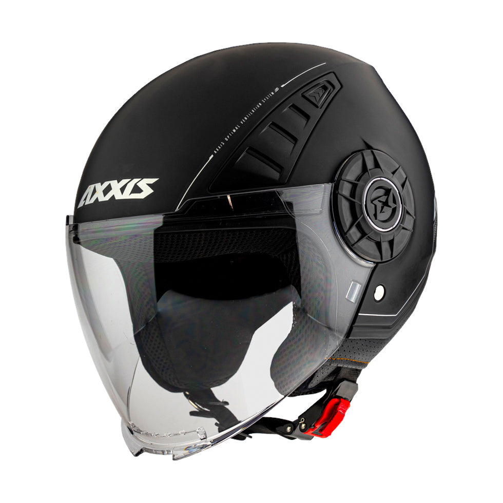 Axxis Metro Solid A1 Open Face Helmet Matt Black