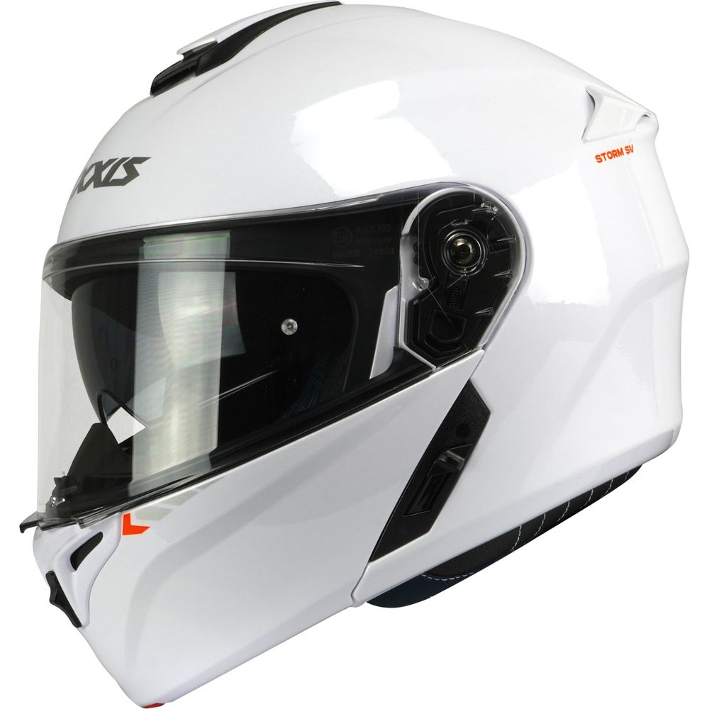 Axxis Storm SV A0 Flip Up Helmet Gloss White