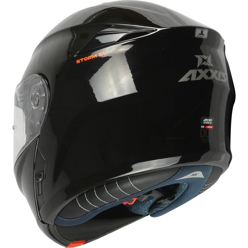 Axxis Storm SV A1 Flip Up Helmet Gloss Black