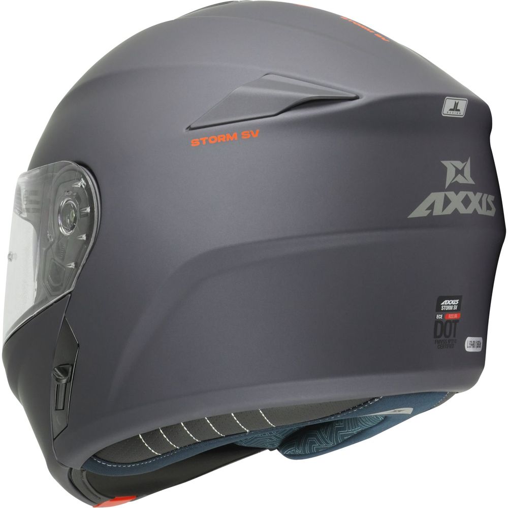 Axxis Storm SV Solid A2 Flip Up Helmet Matt Titanium