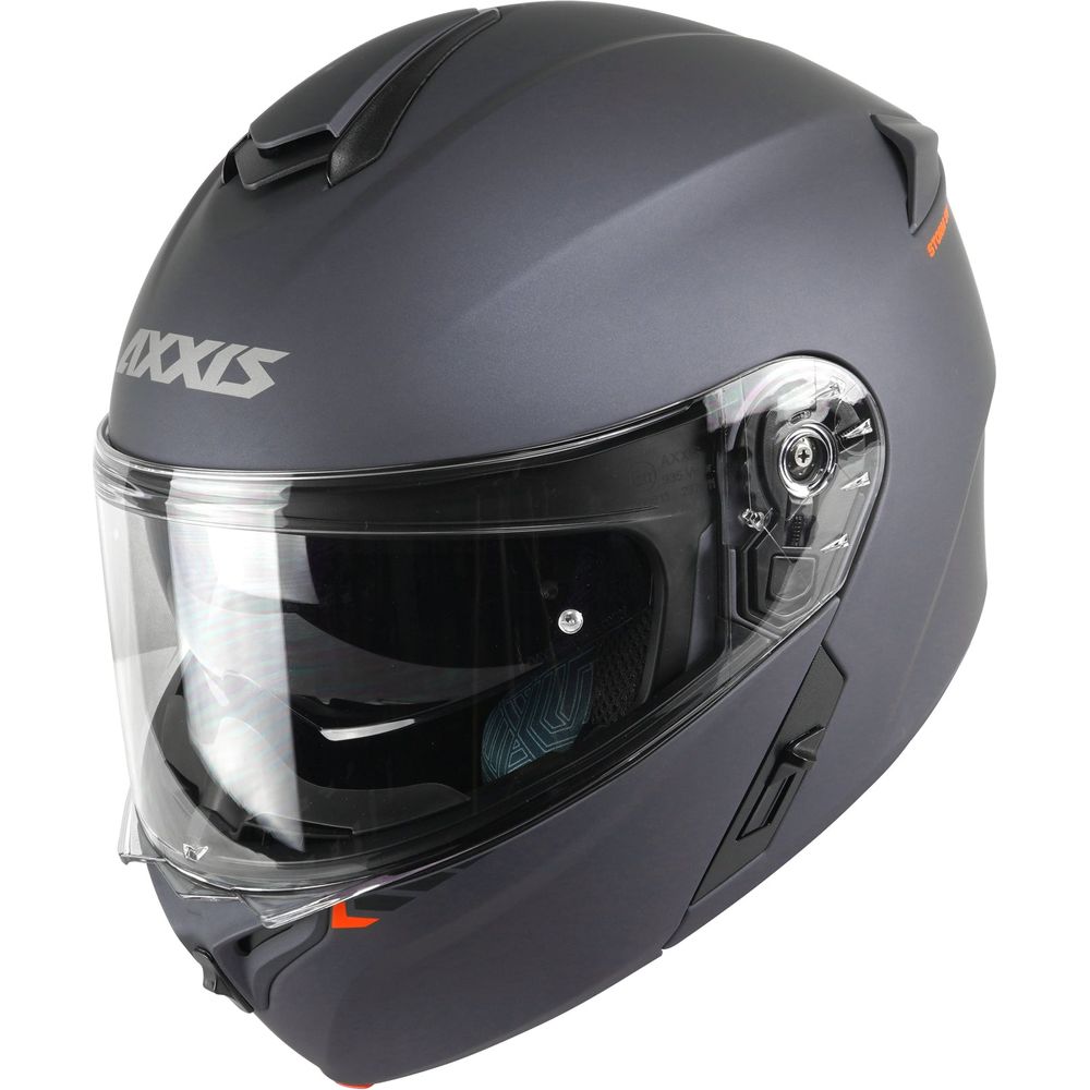 Axxis Storm SV Solid A2 Flip Up Helmet Matt Titanium