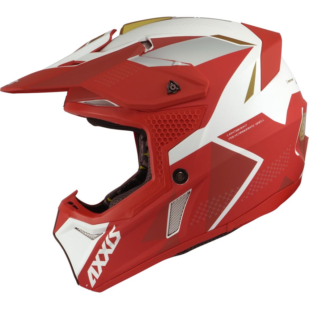 Axxis Wolf Bandit A5 Motocross Helmet Matt Red - FREE UK Shipping, FREE 365 Day Returns | Moto Central