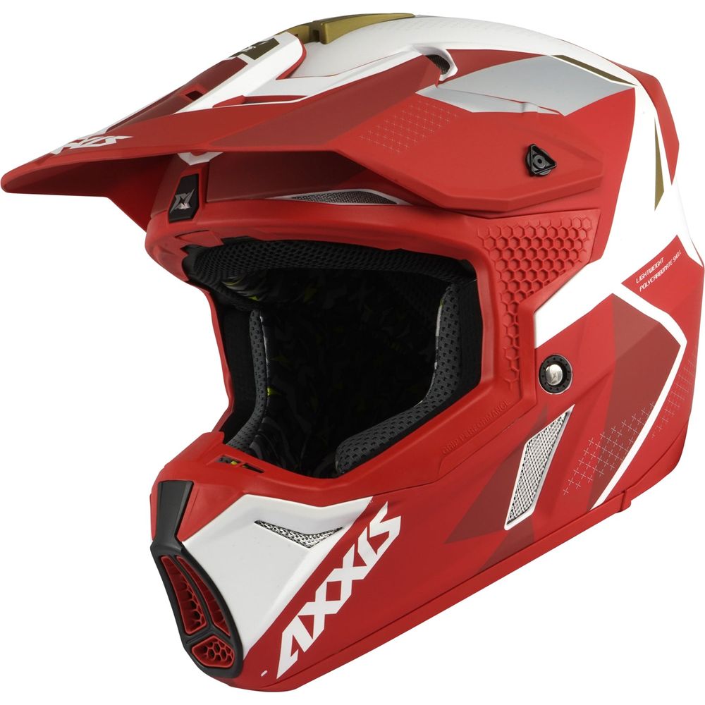 Axxis Wolf Bandit A5 Motocross Helmet Matt Red