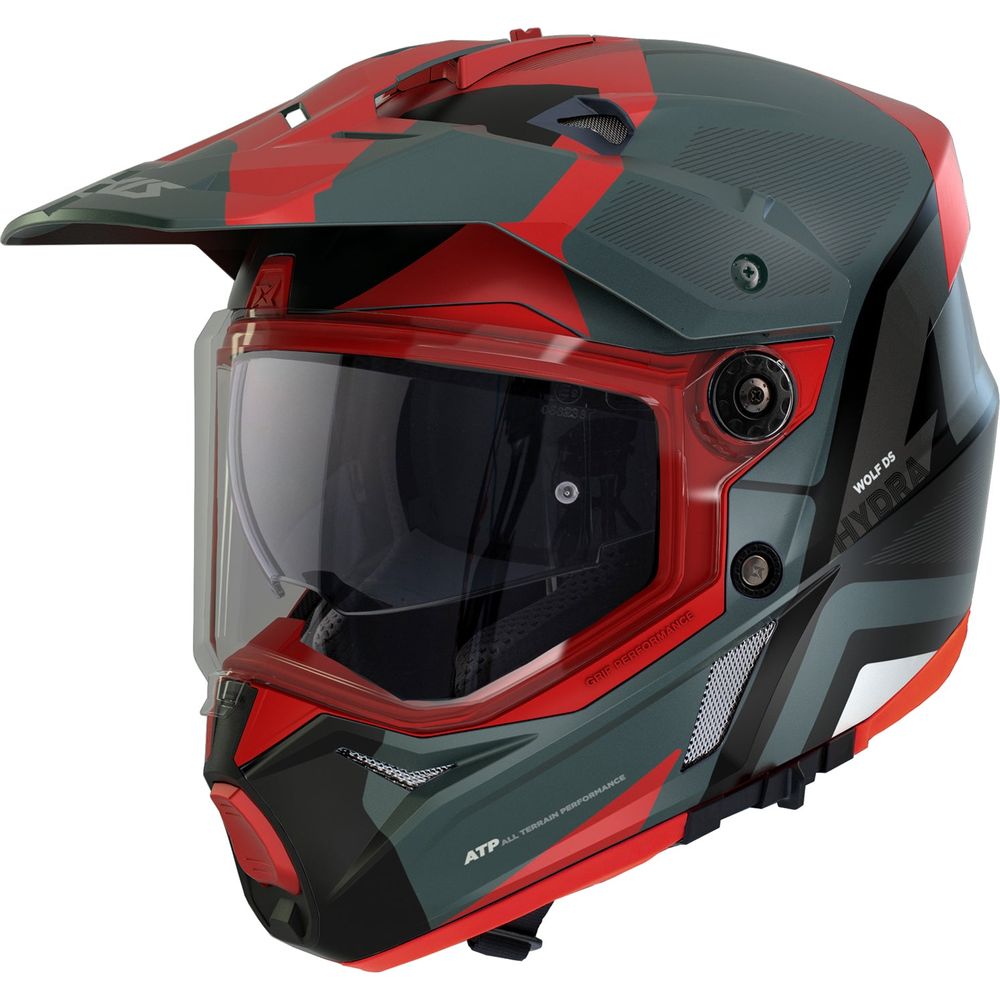 Axxis Wolf DS Hydra B5 Adventure Helmet Matt Red