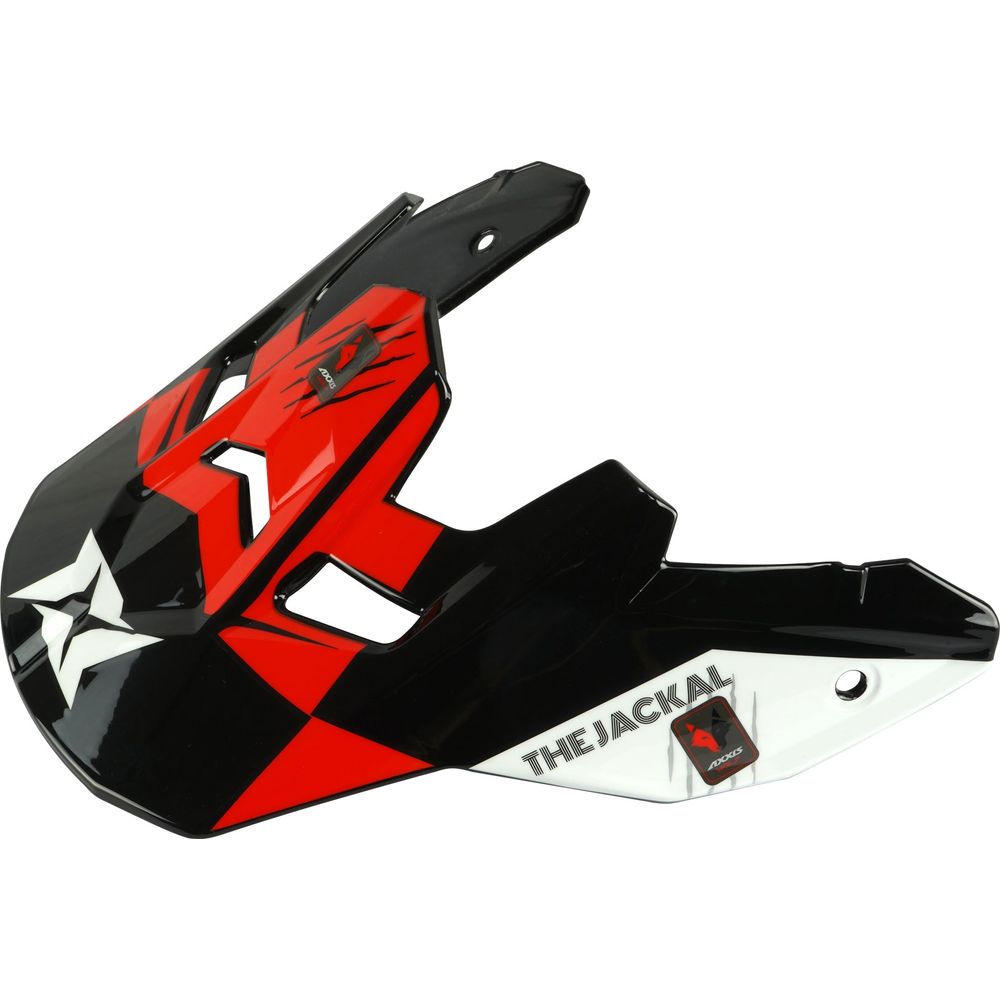 Axxis Wolf Jackal B5 Helmet Peak Gloss Red