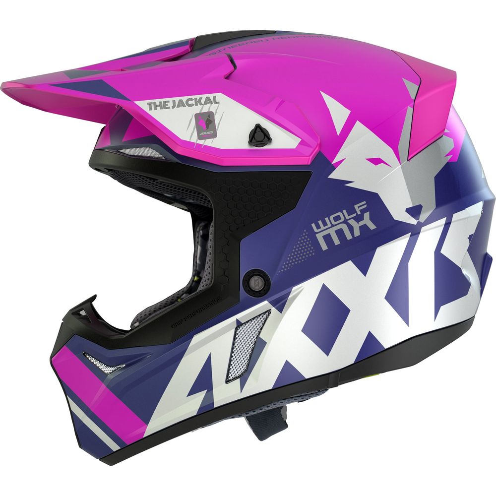 Axxis Wolf Jackal C18 Motocross Helmet Matt Pink