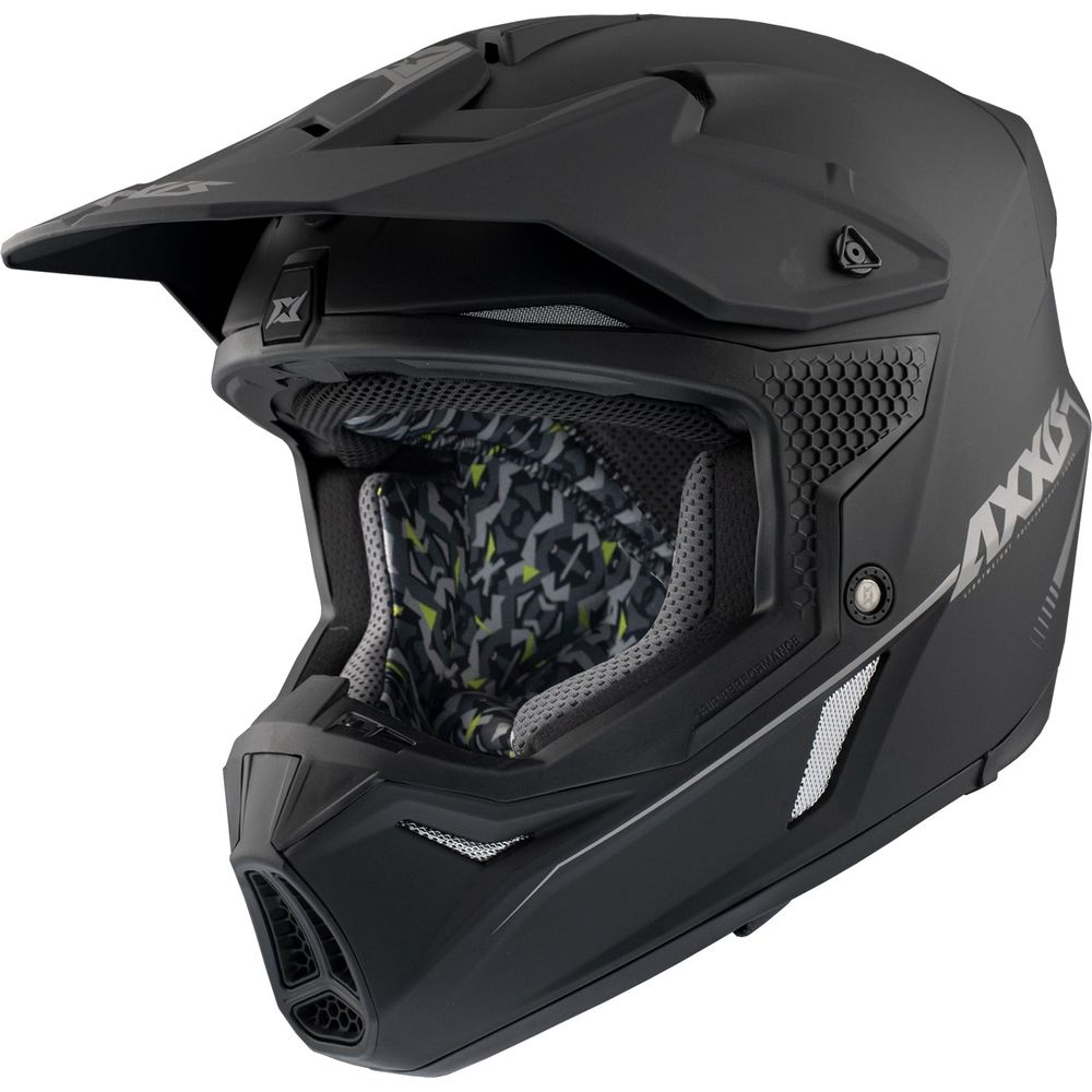 Axxis Wolf Solid A1 Motocross Helmet Matt Black