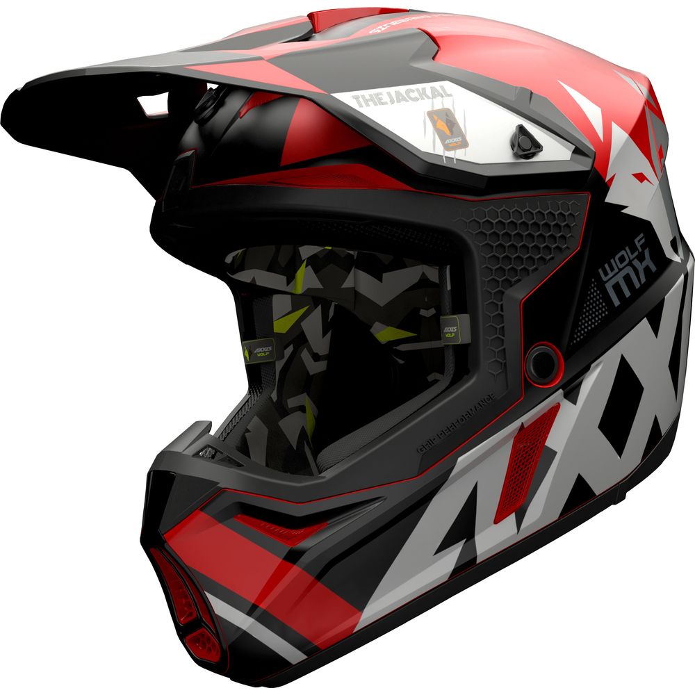 Axxis Wolf Jackal B5 Motocross Helmet Gloss Red - FREE UK Shipping, FREE 365 Day Returns | Moto Central