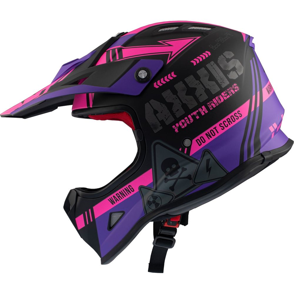 Axxis Wolverine B8 MX Kids Motocross Helmet Matt Pink  - FREE UK Delivery - Moto Central