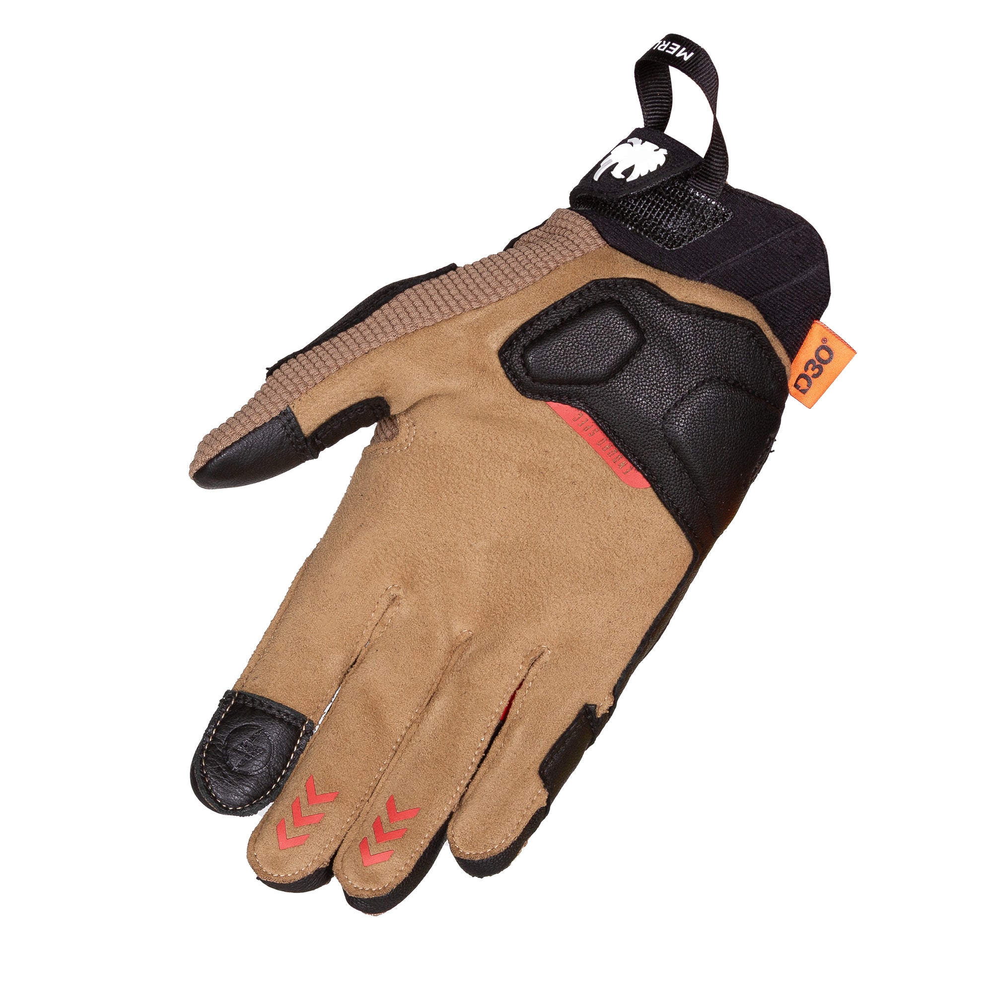 Merlin Aerolite D3O Enduro Gloves Brown - FREE UK Shipping, FREE 365 Day Returns | Moto Central