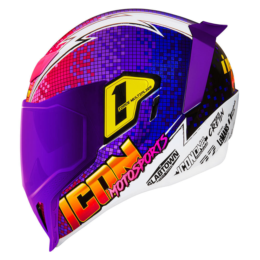 Icon Airflite Quarterflash Helmet Purple