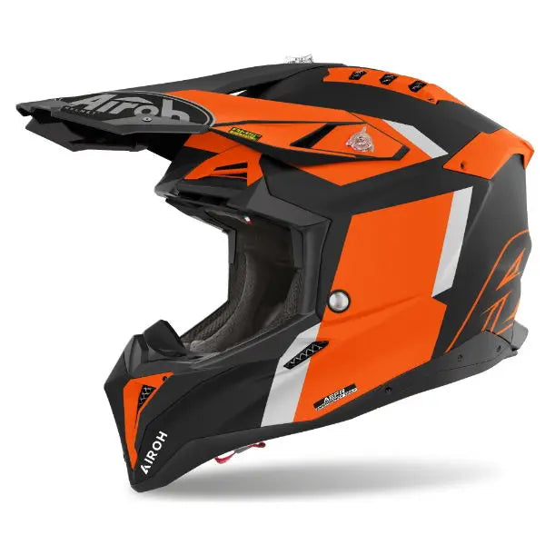 Airoh Aviator 3 Glory Matt Orange - FREE UK Shipping, FREE 365 Day Returns | Moto Central