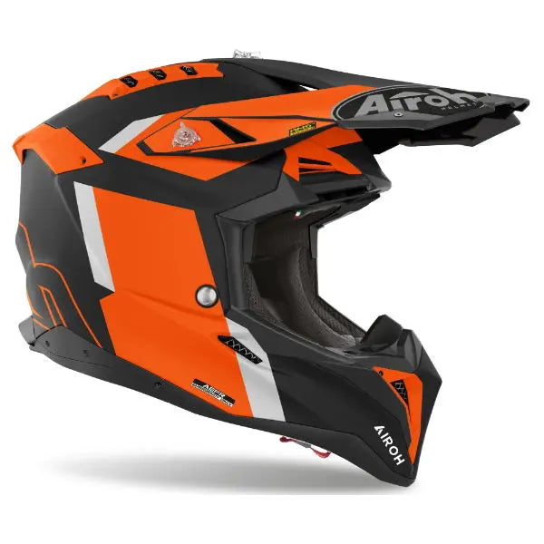 Airoh Aviator 3 Glory Matt Orange - FREE UK Shipping, FREE 365 Day Returns | Moto Central